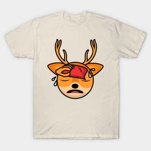 Relaxing Cyclist Deer Fred T-Shirt